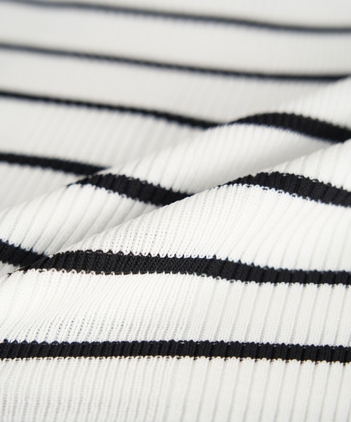 ROPE' PICNIC（ロペピクニック）の「UVカット・洗濯機OK/スクエアネックニットタンクトップ（タンクトップ・レディース・ブラック/ホワイト系その他5/ライトグレー・38）」の21枚目の写真