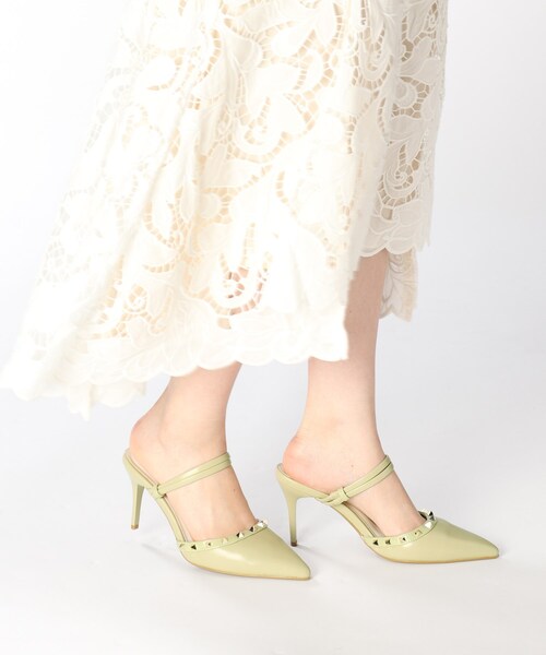 ESPERANZA(エスペランサ)の「◆2WAYストラップスタッズミュール(サンダル・レディース・アイボリー系8/ブラック系8/ピンクベージュ/グリーン系その他6・S/M/L/LL)」の9枚目の写真