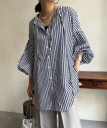 DouDou | 前後2WAYストライプブラウス(シャツ/ブラウス)