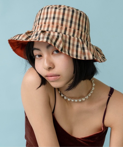 Casselini（キャセリーニ）の「Casselini(キャセリーニ)リボンハット（ハット・レディース・ブラック/ブラウン/グリーン/サックスブルー/オレンジ・FREE）」の3枚目の写真