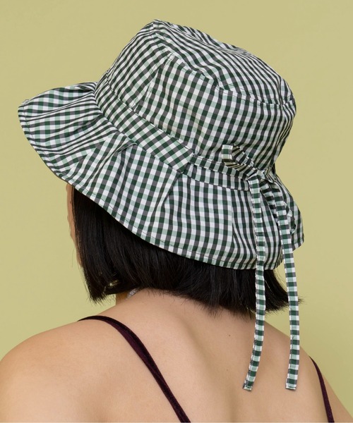 Casselini（キャセリーニ）の「Casselini(キャセリーニ)リボンハット（ハット・レディース・ブラック/ブラウン/グリーン/サックスブルー/オレンジ・FREE）」の4枚目の写真