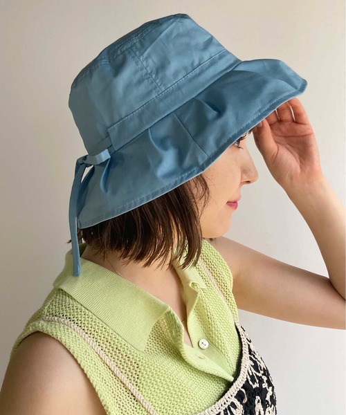 Casselini（キャセリーニ）の「Casselini(キャセリーニ)リボンハット（ハット・レディース・ブラック/ブラウン/グリーン/サックスブルー/オレンジ・FREE）」の7枚目の写真