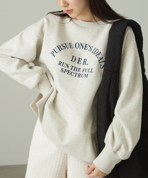 FREE'S MART（フリーズマート）の「◆ロゴ刺繍ビッグスウェット（スウェット・レディース・ネイビー/ピンク/ホワイト・FREE）」の6枚目の写真