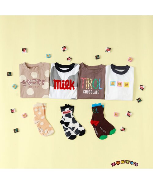 F.O.KIDS（エフオーキッズ）の「チロルチョコ　ソックス（ソックス/靴下・キッズ・オレンジ/ブラウン/オフホワイト・15 /18/21）」の11枚目の写真