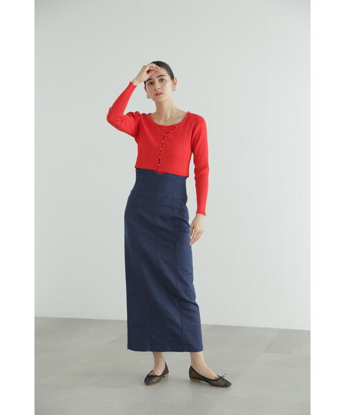 JILL STUART（ジルスチュアート）の「◆カラーベーシックリブトップス（ニット/セーター・レディース・ホワイト/ブラック/レッド/イエロー・FREE）」の22枚目の写真