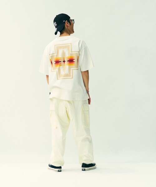 PENDLETON（ペンドルトン）の「PENDLETON/ペンドルトン 別注 バックプリントTシャツ/SP PNDLTN BACKPRINT TEE S/S（Tシャツ/カットソー・メンズ・ライトグレー/ブラック/オフホワイト/ベージュ/マスタード/グリーン・LARGE/MEDIUM/SMALL）」の16枚目の写真