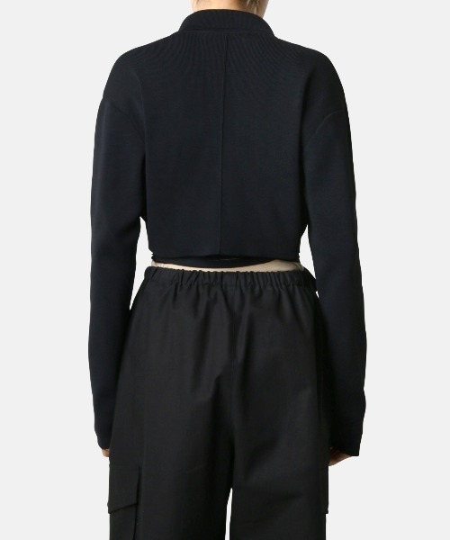 LE CIEL BLEU(ルシェルブルー)の「テーラードニットトップ / Tailored Knit Top(カーディガン/ボレロ・レディース・ベージュ/ブラック・36)」の11枚目の写真