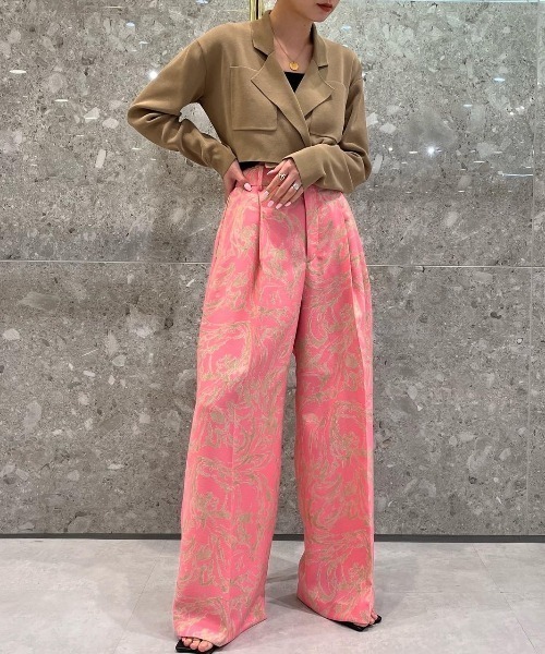 LE CIEL BLEU(ルシェルブルー)の「テーラードニットトップ / Tailored Knit Top(カーディガン/ボレロ・レディース・ベージュ/ブラック・36)」の18枚目の写真