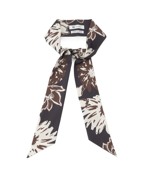 tk.TAKEO KIKUCHI（ティーケータケオキクチ）の「◆柄スカーフ（バンダナ/スカーフ・メンズ・ブラック系3/ダークブラウン系3/ネイビー系3/イエロー系9/ベージュ系3・00）」の6枚目の写真