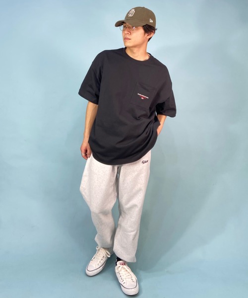 DC（ディーシー）の「DC/ディーシー  オーバーサイズ ポケットTシャツ/ワンポイント ドロップショルダー クルーネックTシャツ/DST231042（Tシャツ/カットソー・メンズ・グリーン/ホワイト/ブラック・M/L/2XL/XL）」の13枚目の写真