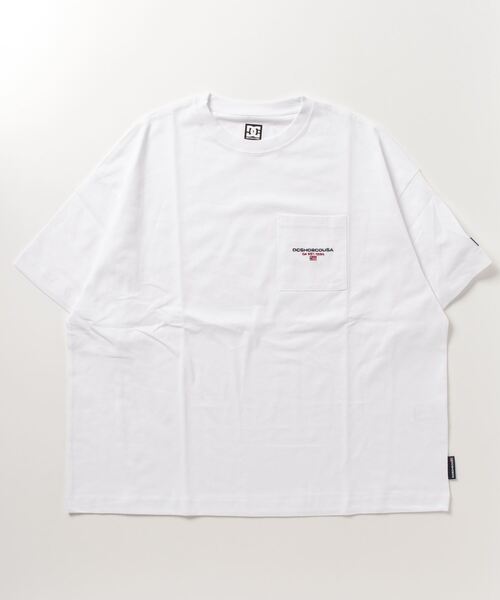 DC（ディーシー）の「DC/ディーシー  オーバーサイズ ポケットTシャツ/ワンポイント ドロップショルダー クルーネックTシャツ/DST231042（Tシャツ/カットソー・メンズ・グリーン/ホワイト/ブラック・M/L/2XL/XL）」の22枚目の写真