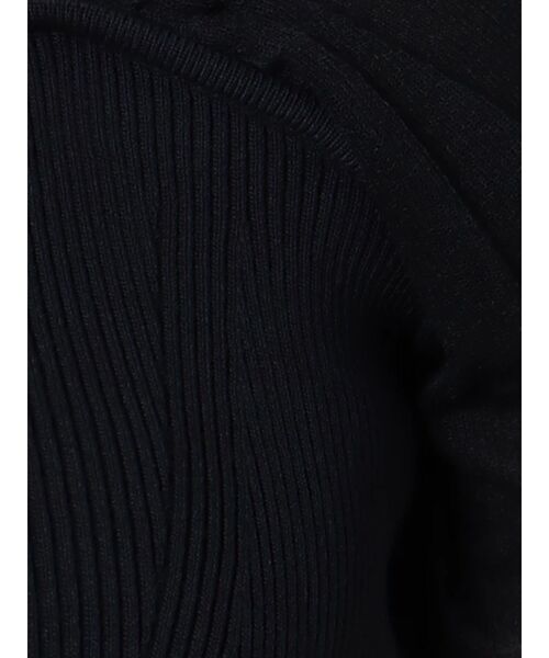 LAGUNAMOON（ラグナムーン）の「バルーンスリーブレースアップニットプルオーバー（ニット/セーター・レディース・ブラック/ホワイト/ネイビー・FREE）」の15枚目の写真