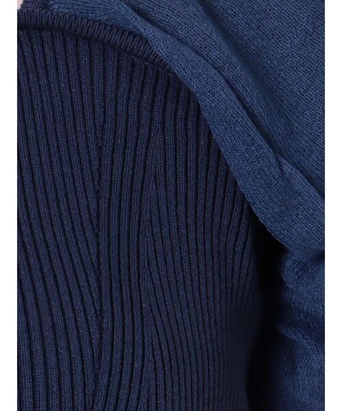 LAGUNAMOON（ラグナムーン）の「バルーンスリーブレースアップニットプルオーバー（ニット/セーター・レディース・ブラック/ホワイト/ネイビー・FREE）」の11枚目の写真