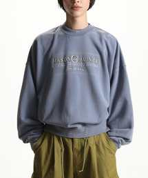 ヴィンテージ加工 ロゴ刺繍スウェット WY6205【MASONPRINCE】
