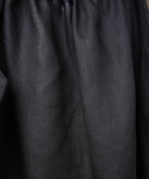 IAMUSE（アイアミューズ）の「リネンドロートップス S0935【IAMUSE】（キャミソール・レディース・ブラック/ベージュ・FREE）」の8枚目の写真