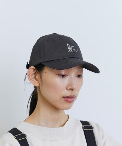 LOISIR（ロワズィール）の「サーフィンCATキャップ（キャップ・レディース・ブラック/アイボリー・FREE）」の5枚目の写真