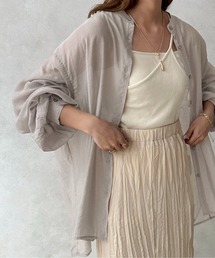 【apres jour clair】袖ボリュームシアーシャツ【ZOZOTOWN限定アイテム】