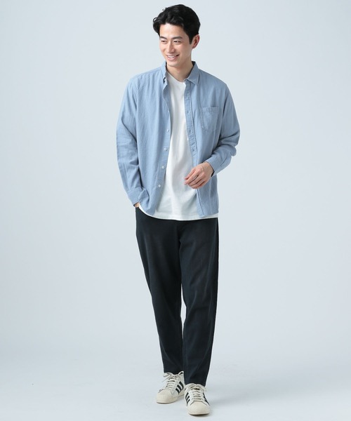 BAYFLOW(ベイフロー)の「リネン/レーヨンカラーシャツ(シャツ/ブラウス・メンズ・オフホワイト/グリーン/ブルー/オレンジ・SMALL/MEDIUM/LARGE)」の18枚目の写真