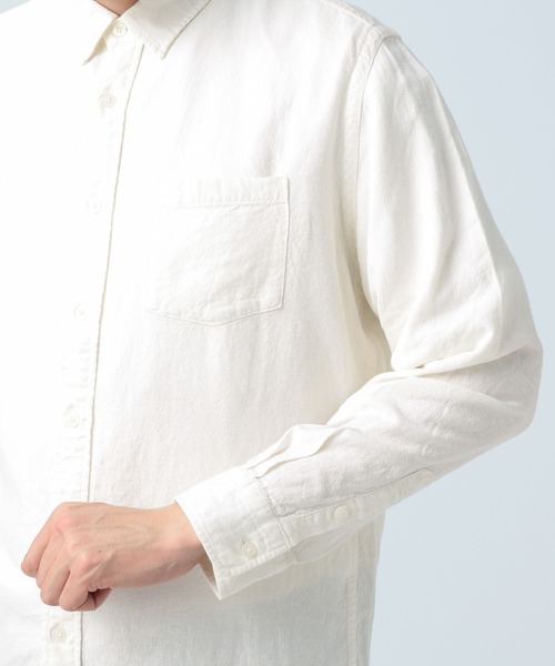 BAYFLOW(ベイフロー)の「リネン/レーヨンカラーシャツ(シャツ/ブラウス・メンズ・オフホワイト/グリーン/ブルー/オレンジ・SMALL/MEDIUM/LARGE)」の15枚目の写真