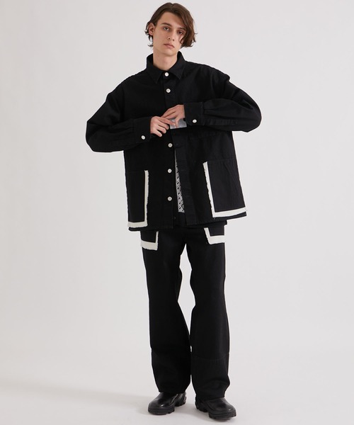 UNITED TOKYO(ユナイテッドトウキョウ)の「13oz バイカラーデニムジャケット(デニムジャケット・メンズ・インディゴブルー/ブラック・2/1)」の7枚目の写真