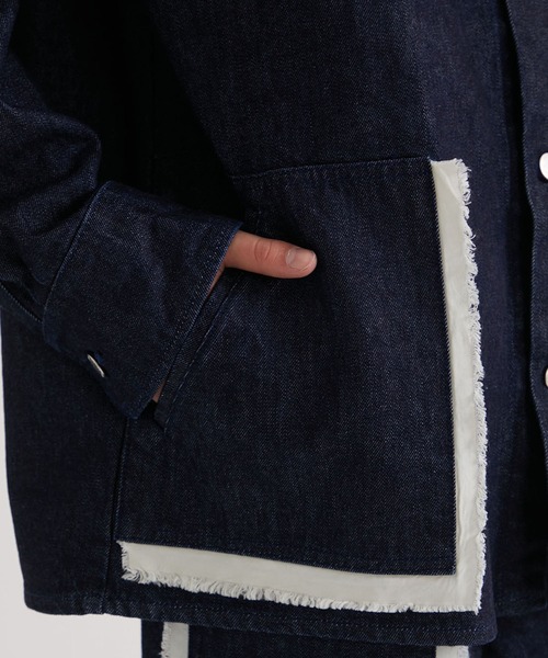 UNITED TOKYO(ユナイテッドトウキョウ)の「13oz バイカラーデニムジャケット(デニムジャケット・メンズ・インディゴブルー/ブラック・2/1)」の20枚目の写真
