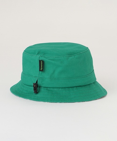 kladskap（クレードスコープ）の「ロゴ×恐竜バケットハット（キャップ・キッズ・グリーン/ベージュ・L/S/M）」の4枚目の写真