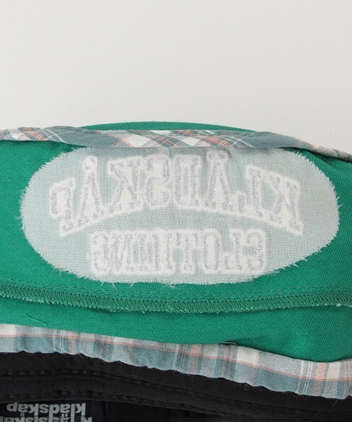 kladskap（クレードスコープ）の「ロゴ×恐竜バケットハット（キャップ・キッズ・グリーン/ベージュ・L/S/M）」の6枚目の写真