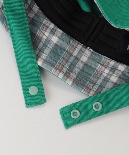 kladskap（クレードスコープ）の「ロゴ×恐竜バケットハット（キャップ・キッズ・グリーン/ベージュ・L/S/M）」の12枚目の写真