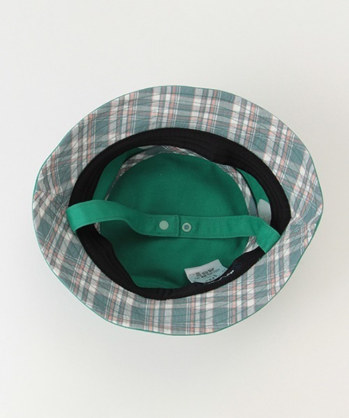 kladskap（クレードスコープ）の「ロゴ×恐竜バケットハット（キャップ・キッズ・グリーン/ベージュ・L/S/M）」の14枚目の写真