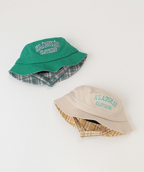 kladskap（クレードスコープ）の「ロゴ×恐竜バケットハット（キャップ・キッズ・グリーン/ベージュ・L/S/M）」の15枚目の写真