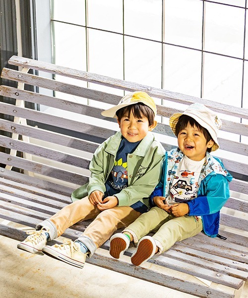 kladskap（クレードスコープ）の「ロゴ×恐竜バケットハット（キャップ・キッズ・グリーン/ベージュ・L/S/M）」の22枚目の写真