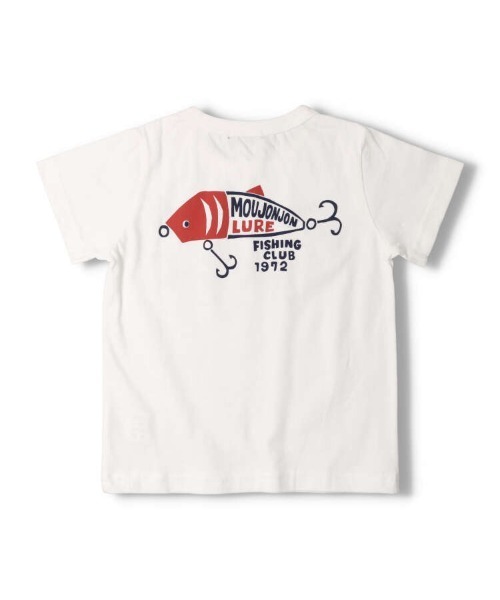 Moujonjon（ムージョンジョン）の「フィッシングプリント半袖Ｔシャツ（Tシャツ/カットソー・キッズ・ホワイト/グレー・80/90/100/110/120/130）」の3枚目の写真