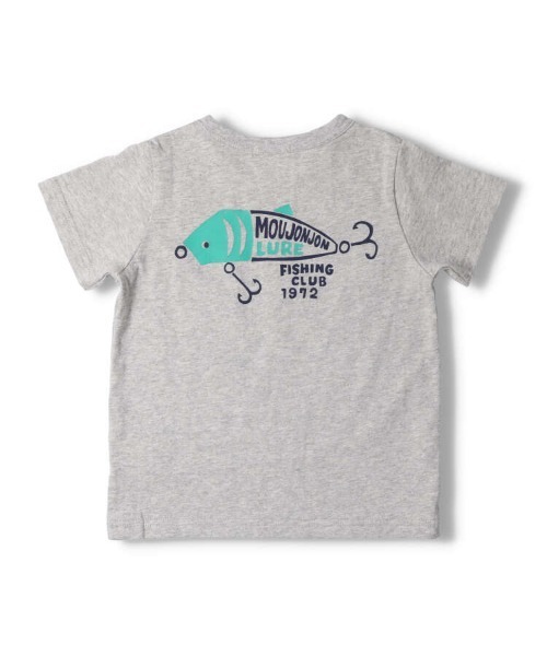 Moujonjon（ムージョンジョン）の「フィッシングプリント半袖Ｔシャツ（Tシャツ/カットソー・キッズ・ホワイト/グレー・80/90/100/110/120/130）」の4枚目の写真