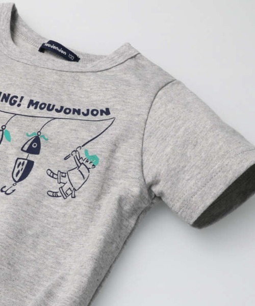 Moujonjon（ムージョンジョン）の「フィッシングプリント半袖Ｔシャツ（Tシャツ/カットソー・キッズ・ホワイト/グレー・80/90/100/110/120/130）」の5枚目の写真