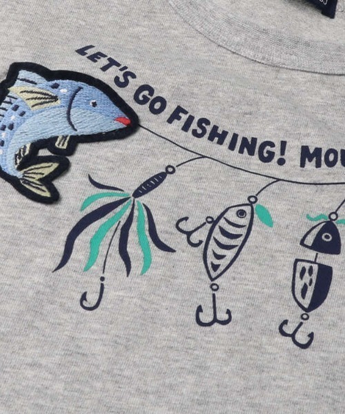 Moujonjon（ムージョンジョン）の「フィッシングプリント半袖Ｔシャツ（Tシャツ/カットソー・キッズ・ホワイト/グレー・80/90/100/110/120/130）」の6枚目の写真