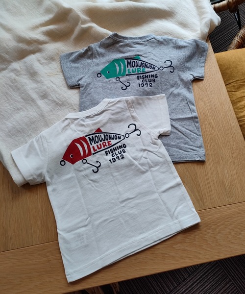 Moujonjon（ムージョンジョン）の「フィッシングプリント半袖Ｔシャツ（Tシャツ/カットソー・キッズ・ホワイト/グレー・80/90/100/110/120/130）」の13枚目の写真
