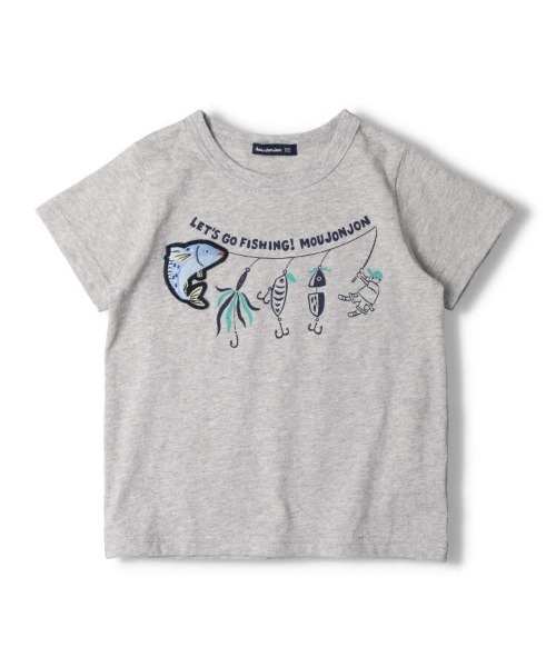 Moujonjon（ムージョンジョン）の「フィッシングプリント半袖Ｔシャツ（Tシャツ/カットソー・キッズ・ホワイト/グレー・80/90/100/110/120/130）」の15枚目の写真