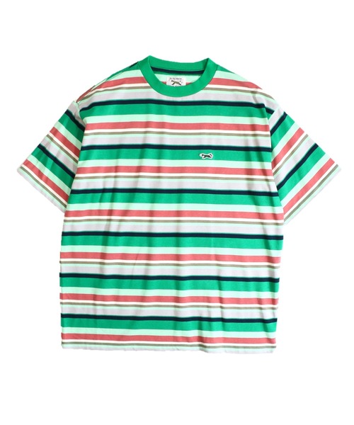 PENNEYS(ぺニーズ)の「PENNEY'S / ペニーズ THE FOX MULTI BORDER TEE フォックス マルチボーダーTEE(Tシャツ/カットソー・メンズ・グリーン/モカ/ライトグリーン/ベージュ系・LARGE/MEDIUM/X-SMALL)」の19枚目の写真