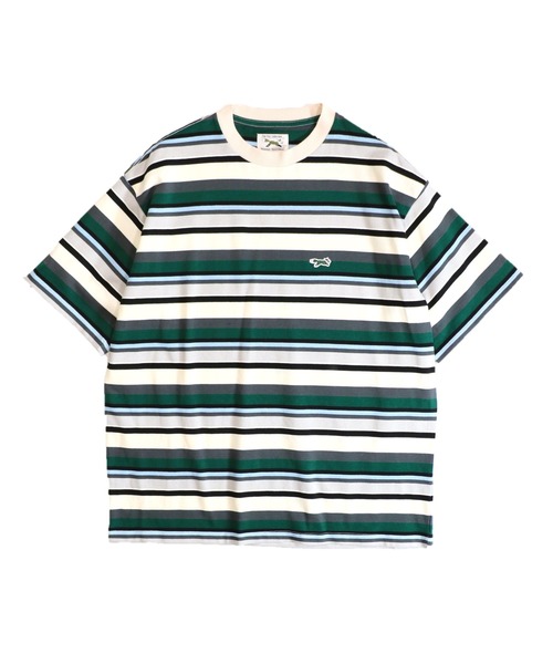 PENNEYS(ぺニーズ)の「PENNEY'S / ペニーズ THE FOX MULTI BORDER TEE フォックス マルチボーダーTEE(Tシャツ/カットソー・メンズ・グリーン/モカ/ライトグリーン/ベージュ系・LARGE/MEDIUM/X-SMALL)」の8枚目の写真