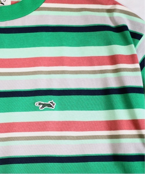 PENNEYS(ぺニーズ)の「PENNEY'S / ペニーズ THE FOX MULTI BORDER TEE フォックス マルチボーダーTEE(Tシャツ/カットソー・メンズ・グリーン/モカ/ライトグリーン/ベージュ系・LARGE/MEDIUM/X-SMALL)」の21枚目の写真