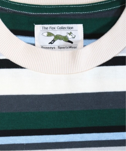 PENNEYS(ぺニーズ)の「PENNEY'S / ペニーズ THE FOX MULTI BORDER TEE フォックス マルチボーダーTEE(Tシャツ/カットソー・メンズ・グリーン/モカ/ライトグリーン/ベージュ系・LARGE/MEDIUM/X-SMALL)」の9枚目の写真