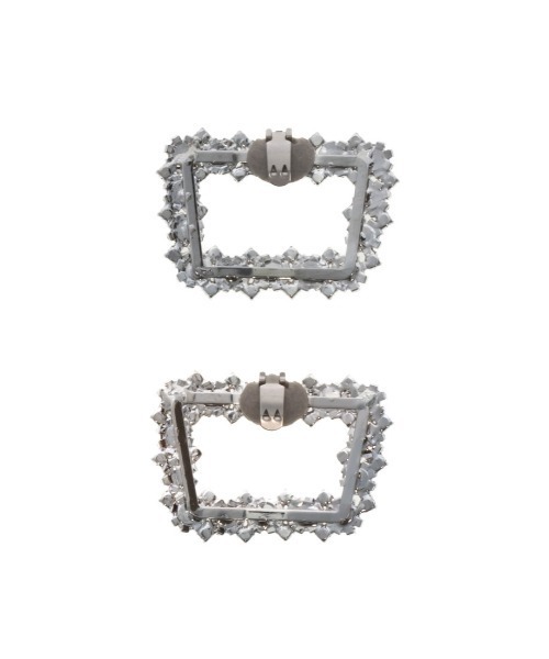 RANDA(ランダ)の「ビジュー×パールシューズクリップ/2個1組(シューズアクセサリー・レディース・シルバー/ゴールド・フリー)」の5枚目の写真