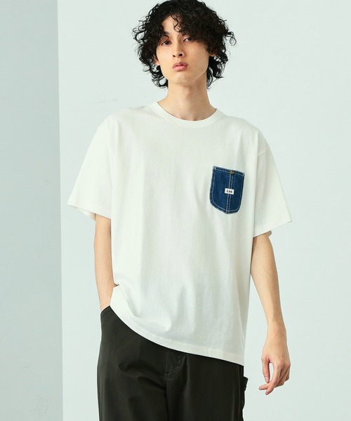 Lee（リー）の「Lee/リー デニムポケット半袖Tシャツ（Tシャツ