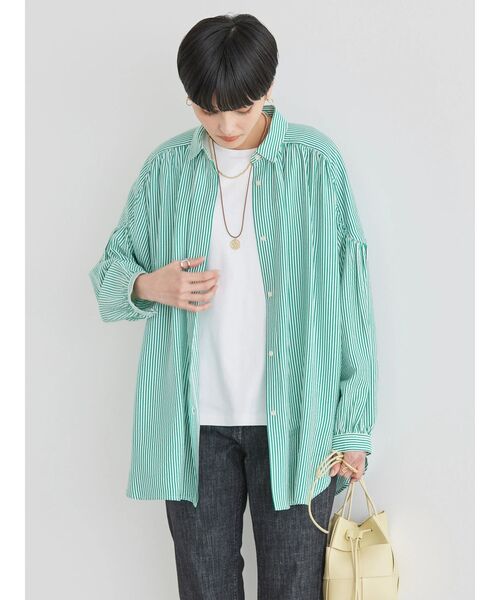 セール】バックオープンギャザーチュニック（チュニック