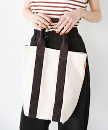 【Threev】ロゴ刺繍入りトートバッグ