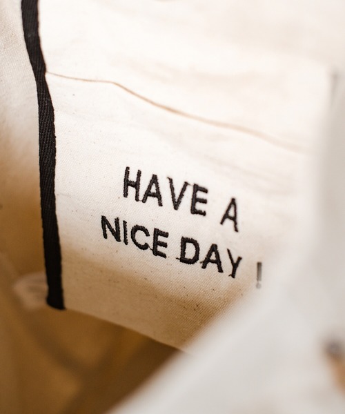 haco!（ハコ）の「【Threev】ロゴ刺繍入りトートバッグ（トートバッグ・レディース・キナリ/ブラック・ONE SIZE）」の17枚目の写真