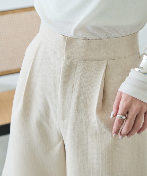 タック入りプリーツショートパンツ | ファッション通販サイト NUGU
