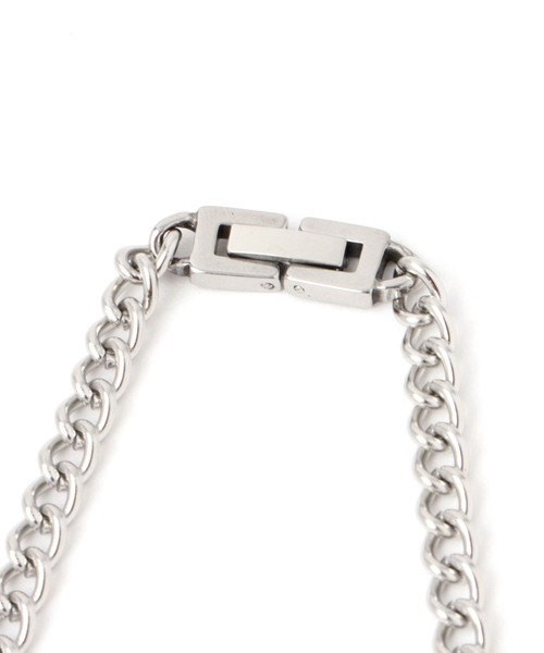 BAYFLOW（ベイフロー）の「ステンレスチェーンネックレスB（ネックレス・メンズ・ライトグレー/イエロー・FREE）」の3枚目の写真