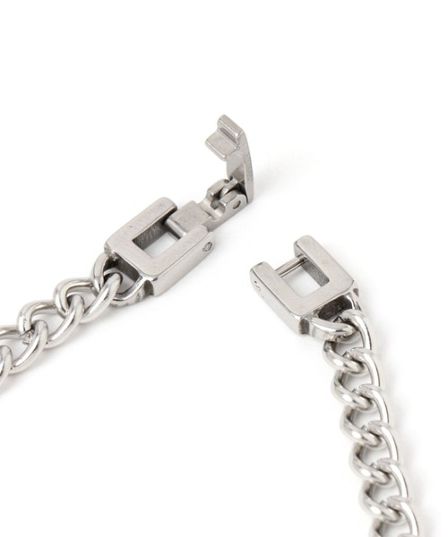 BAYFLOW（ベイフロー）の「ステンレスチェーンネックレスB（ネックレス・メンズ・ライトグレー/イエロー・FREE）」の5枚目の写真