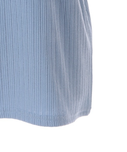 axes femme（アクシーズファム）の「チャイナ釦バイカラープルオーバー（Tシャツ/カットソー・レディース・レッド/サックスブルー/ブラック・FREE）」の22枚目の写真